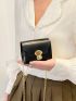 Mini Twist Lock Flap Chain Square Bag