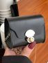 Mini Twist Lock Flap Chain Square Bag