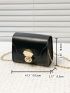 Mini Twist Lock Flap Chain Square Bag