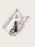 Rhinestone Snowflake Decor Chain Clear Box Bag
