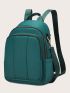 Minimalist Double Zipper Functional Backpack