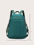 Minimalist Double Zipper Functional Backpack
