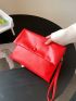 Minimalist Snap Button Square Bag