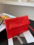 Minimalist Snap Button Square Bag