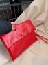 Minimalist Snap Button Square Bag