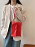 Minimalist Snap Button Square Bag