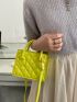 Mini Quilted Pattern Square Bag