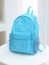 Letter Graphic Large Capacity Foldable Backpack