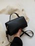 Mini Minimalist Top Handle Flap Square Bag