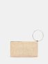 Vacation Design Ring Handle Straw Bag