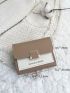 Letter Graphic Two Tone Small Wallet