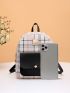 Plaid Pattern Classic Backpack