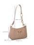 Chain & Bow Decor Baguette Bag