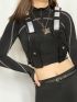 Drawstring Detail Chest Rig Bag