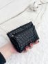 Crocodile Embossed Coin Purse