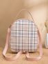 Plaid Pattern Classic Backpack