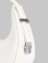 Minimalist Zipper Baguette Bag