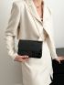 Mini Crocodile Embossed Flap Chain Square Bag