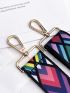 Geometric Graphic Detail Colorblock Strap