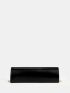 Metal Decor Flap Clutch Bag