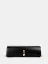 Metal Decor Flap Clutch Bag