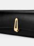 Metal Decor Flap Clutch Bag