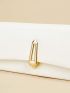 Metal Decor Flap Clutch Bag