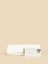 Metal Decor Flap Clutch Bag