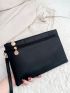 Double Zipper Clutch Bag