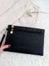 Double Zipper Clutch Bag