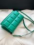 Textured Flap Square Bag