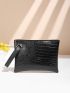 Quilted Clutch Bag With Wristlet