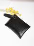 Quilted Clutch Bag With Wristlet
