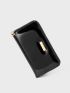 Artificial Patent Leather Long Wallet