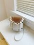 Mini Letter Graphic Chain Square Bag