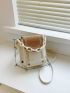 Mini Letter Graphic Chain Square Bag