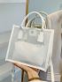 Minimalist Clear Square Bag With Inner Pouch