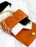Mini Stitch Detail Flap Square Bag