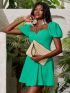 Two Tone Straw Clutch Bag With Wristlet