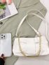 Minimalist Chain Ruched Bag