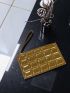 Artificial Patent Leather Clutch Bag