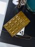 Artificial Patent Leather Clutch Bag
