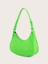 Minimalist Satin Baguette Bag