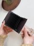 Crocodile Embossed Snap Button Card Holder