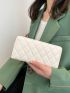 Quilted Detail Long Wallet