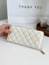 Quilted Detail Long Wallet