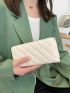 Quilted Detail Long Wallet