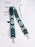 Geometric Print Bag Strap