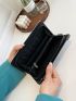 Metal Skull Decor Long Wallet