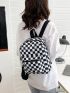 Checkered Pattern Classic Backpack